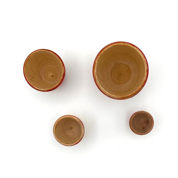 Vintage Santa Claus Wooden Nesting Dolls Set of 5 - READ - Picture 9 of 14